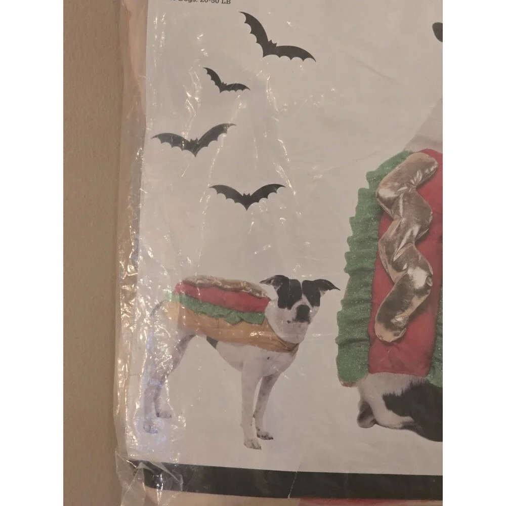 New Vibrant Life Hot Dog Costume Dog Medium 20–50 lb Halloween Funny New C160